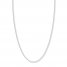 Adjustable 22" Wheat Chain 14K White Gold Appx. 1.02mm