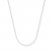 Cable Chain Necklace 14K White Gold 24" Length