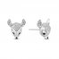 Disney Treasures Bambi Diamond Stud Earrings 1/10 ct tw Round-Cut Sterling Silver