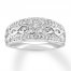 Diamond Engagement Ring 3/8 ct tw Round-cut 10K White Gold