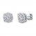 Diamond Earrings 1 carat tw Round-cut 14K White Gold