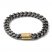 Bulova Chain Link Bracelet Two-Tone Stainless Steel 8.8"