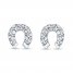 Horseshoe Earrings Sterling Silver
