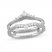 Neil Lane Diamond Enhancer Ring 1/2 ct tw Pear & Round-cut 14K White Gold