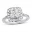 Previously Owned Diamond Engagement Ring 1-3/8 ct tw Round-cut 14K White Gold