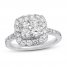 Previously Owned Diamond Engagement Ring 1-3/8 ct tw Round-cut 14K White Gold