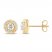 Diamond Stud Earrings 1/2 ct tw 10K Yellow Gold