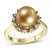 Le Vian Golden South Sea Pearl Ring 1/3 ct tw Diamonds 14K Honey Gold