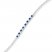 Lab-Created Sapphires Sterling Silver Bar Bracelet