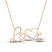 Diamond Love Necklace 1/15 ct tw Round-cut 10K Rose Gold 18"