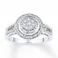 Diamond Ring 1/2 carat tw Sterling Silver