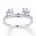 Diamond Enhancer Ring 1/3 ct tw Round-cut 10K White Gold