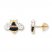 Children's Crystal Bee Earrings 14K Yellow Gold