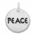 Peace Charm Sterling Silver