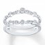 Diamond Enhancer Ring 1/5 ct tw Round-cut 14K White Gold