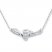 Heart Necklace 1/10 ct tw Diamonds Sterling Silver