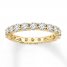 Diamond Eternity Ring 2 ct tw Round-cut 14K Yellow Gold