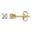 Diamond Earrings 1/3 ct tw Round-cut 14K Yellow Gold