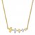 Cross Bar Necklace 10K Two-Tone Gold