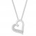 Heart Necklace 1/15 ct tw Diamonds Sterling Silver