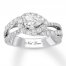 Neil Lane Diamond Engagement Ring 1-3/8 ct tw 14K White Gold