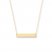 Bar Necklace 14K Yellow Gold 16-18" Adjustable Length