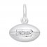 Football Charm Sterling Silver