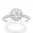 Previously Owned Tolkowsky Engagement Ring 1-3/8 ct tw Diamonds 14K White Gold