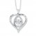 Unstoppable Love Necklace Lab-Created Sapphire Sterling Silver