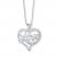 "Love" Heart Necklace Sterling Silver