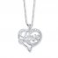 "Love" Heart Necklace Sterling Silver