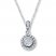 Previously Owned Diamond Necklace 1/4 ct tw Sterling Silver 18"