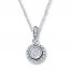 Previously Owned Diamond Necklace 1/4 ct tw Sterling Silver 18"