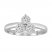 Three-Stone Diamond Ring 1/4 ct tw Round-cut Sterling Silver