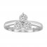 Three-Stone Diamond Ring 1/4 ct tw Round-cut Sterling Silver