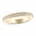 Leo Diamond Wedding Band 1/4 ct tw Round-cut 14K Yellow Gold