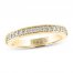 Leo Diamond Wedding Band 1/4 ct tw Round-cut 14K Yellow Gold