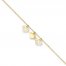 Heart Charm Anklet 14K Yellow Gold