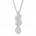 Diamond Necklace 1/4 ct tw Round-cut Sterling Silver