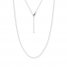 16" Adjustable Cable Chain 14K White Gold Appx. .9mm