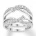 Diamond Enhancer Ring 3/4 ct tw Round-cut 14K White Gold