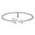 Diamond Love Bracelet Sterling Silver