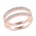 THE LEO Ideal Cut Diamond Enhancer Band 1/2 ct tw 14K Rose Gold