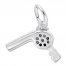 Hairdryer Charm Sterling Silver