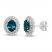Neil Lane Topaz & Diamond Earrings 3/8 ct tw Oval/Baguette/Round-cut 14K White Gold