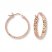 Hoop Earrings 14K Rose Gold 20mm