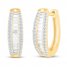 Diamond Hoop Earrings 5/8 ct tw 10K Yellow Gold