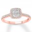 Diamond Engagement Ring 1/2 Carat tw 10K Two-Tone Gold