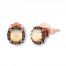 Le Vian Opal Earrings 1/8 ct tw Diamonds 14K Strawberry Gold