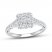 Certified Diamond Engagement Ring 1 ct tw 14K White Gold